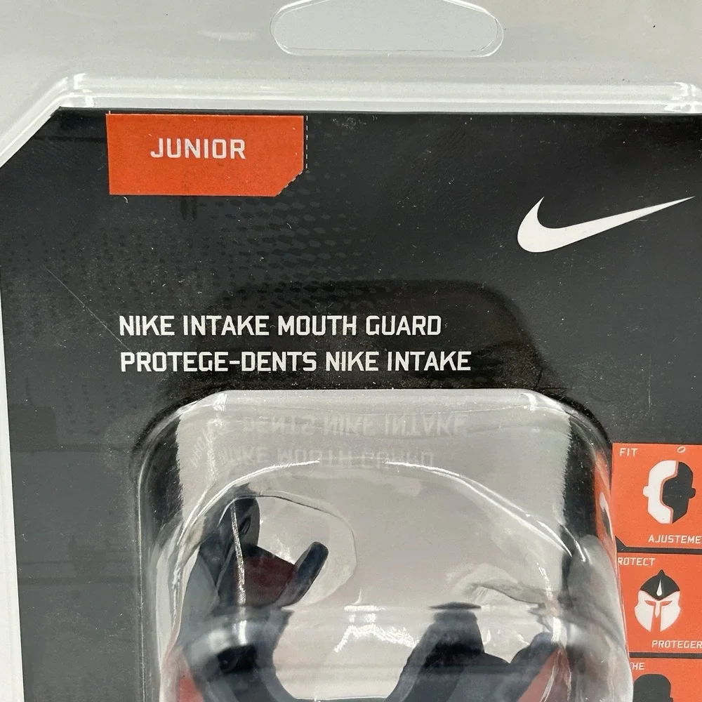 NIKE Red INTAKE MOUTH GUARD JUNIOR NEW IN PACKAGING O-FLOW PATENTED BREATHING‎